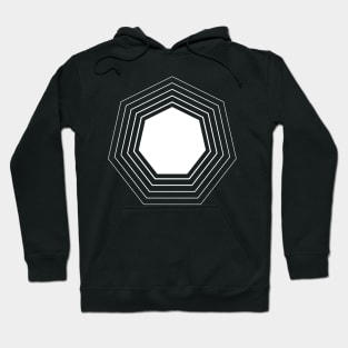 White Heptagon Geom Hoodie